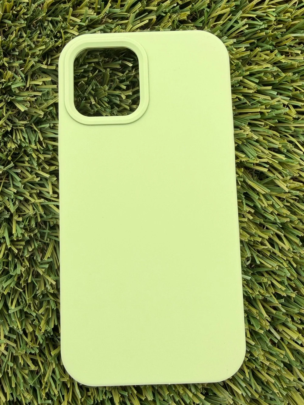iPhone 12 Pro Phone Case- Light Green Silicone